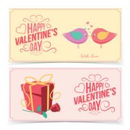 Saint Valentine&#039;s Day banners N2