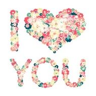 Grunge heart with text I love you Vector illustration N3