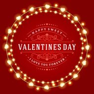 Happy Valentine&#039;s Day Glowing Decoration Light Bulbs N8
