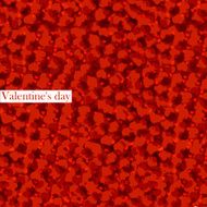 Happy Valentine&#039;s Day lettering Greeting Card on red background N16