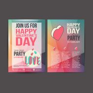 Happy Valentines Day Party Poster Design Template N20