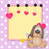 Cupid Dog with frame N2