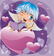 Cupid takes aim at a target N2