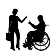 Vector silhouettes of couple N37