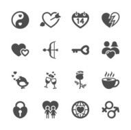 love and valentine icon set 9 vector eps10 N2