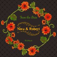 Wedding save the date invitation card
