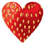 Strawberry hearts icon