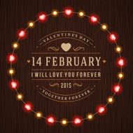 Happy Valentine&#039;s Day Glowing Decoration Light Bulbs N10