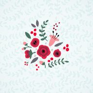 Decorative spring flowers N2