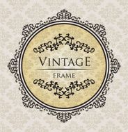 Vintage background ornate card design for greeting card menu invitation N2