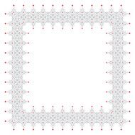 Valentine&#039;s Day Frame With Hearts N2