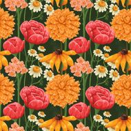 Floral seamless patterns N6