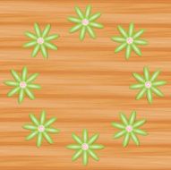 Vector background on wood