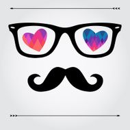 hipster card for valentines day