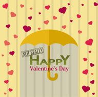 Holiday Postcard for ValentineÂs day in flat design N3