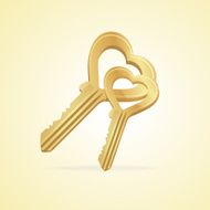 The key heart and love