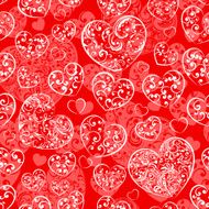 Seamless pattern of hearts N45
