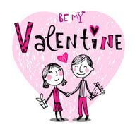 Cute cartoon couple N2