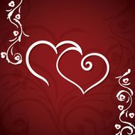 Valentines day hand drawn greeting card N6