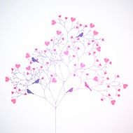Abstract tree made with hearts N2
