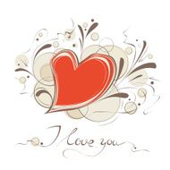 Happy Valentine&#039;s Day vector card N9
