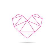 Heart abstract isolated on a white backgrounds vector illustration