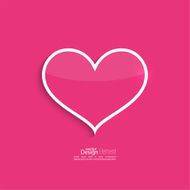 Abstract background with red heart N3