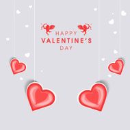 Happy Valentine&#039;s Day celebration greeting card