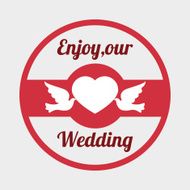 Happy Wedding desing vector illustration N16