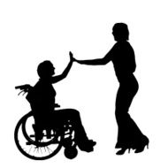 Vector silhouette of couple N105