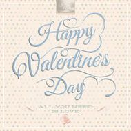 Happy Valentine&#039;s Day - Lettering EPS 10 N3