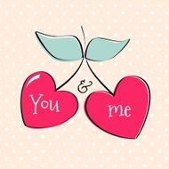 Valentine&#039;s greeting card Vector N2