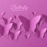 beautiful colorful butterfly background concept Vector illustra N4