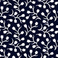Ditsy floral pattern with small white tulips N2