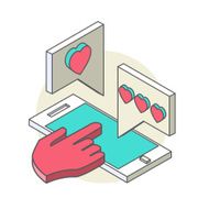 Isometric illustration for Valentine&#039;s Day N5