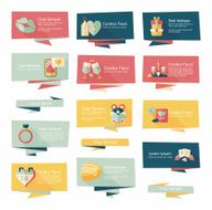 Valentine&acirc;ÂÂs Day banner flat design background set eps10 N93