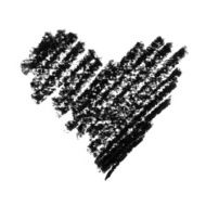 Painted Heart Symbol Heavy Version