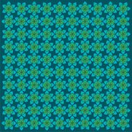 retro flora pattern design N2