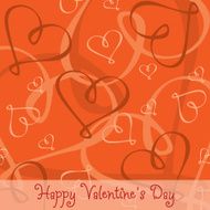 Hand Drawn heart textured card background in vector format N20