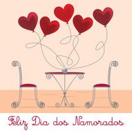 Valentine&#039;s Day Table Card in vector format N5