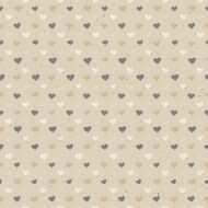 Seamless hearts pattern on paper texture Vector EPS10