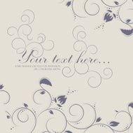 Vintage invitation card with lace ornament N43
