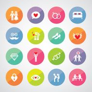 wedding icons set N12
