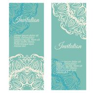 Banners invitation style retro vintage N4