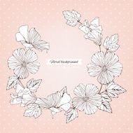 Vintage frame design for invitation wedding or greeting cards