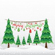 Merry Christmas greeting card design N3