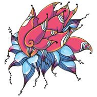 Fantastic floral card N8