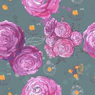 Seamless floral background N317