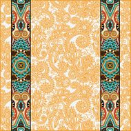 lace border stripe in ornate floral background N24