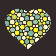 Valentine&#039;s day background with heart Love symbol